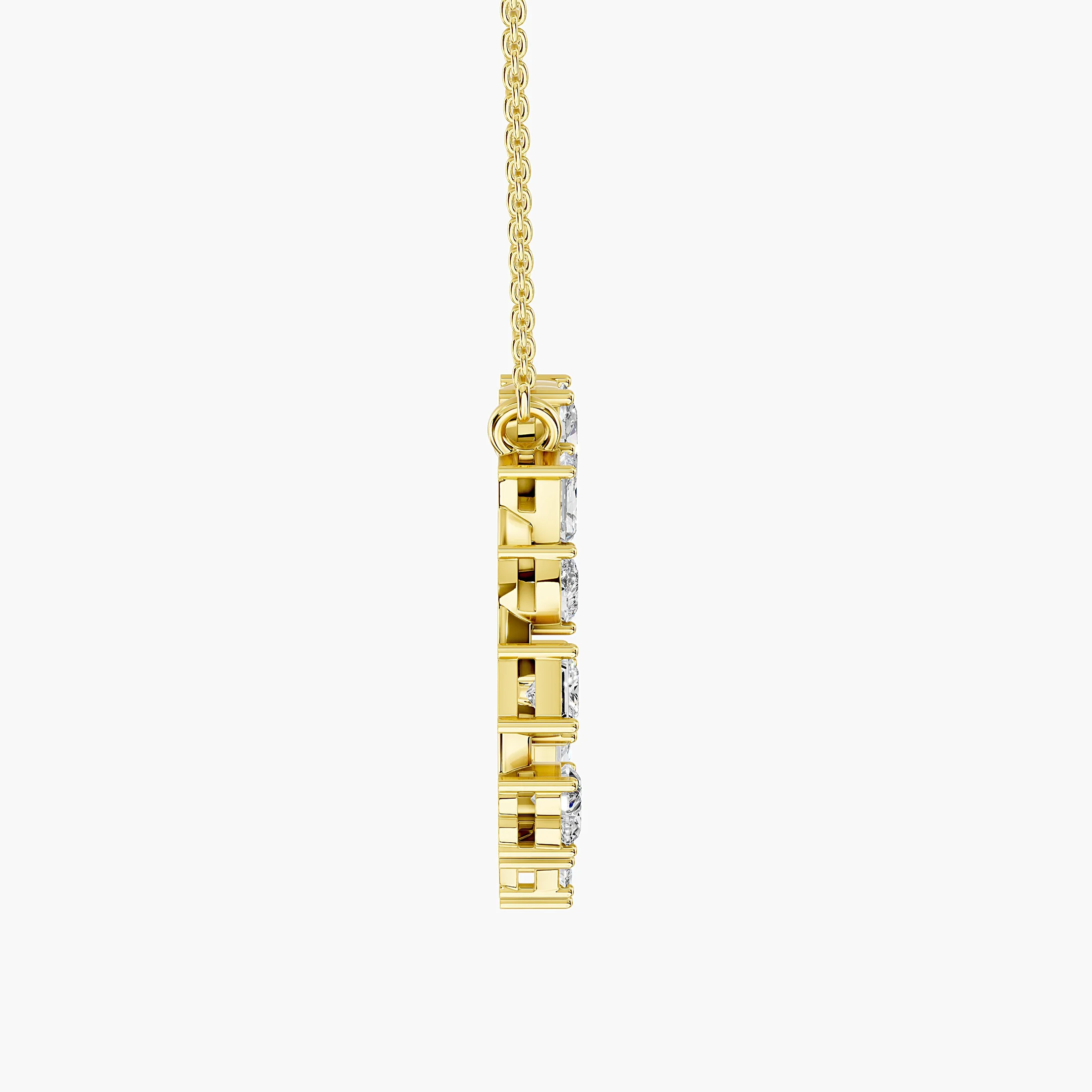 Seven-Shape Diamond Circle Pendant