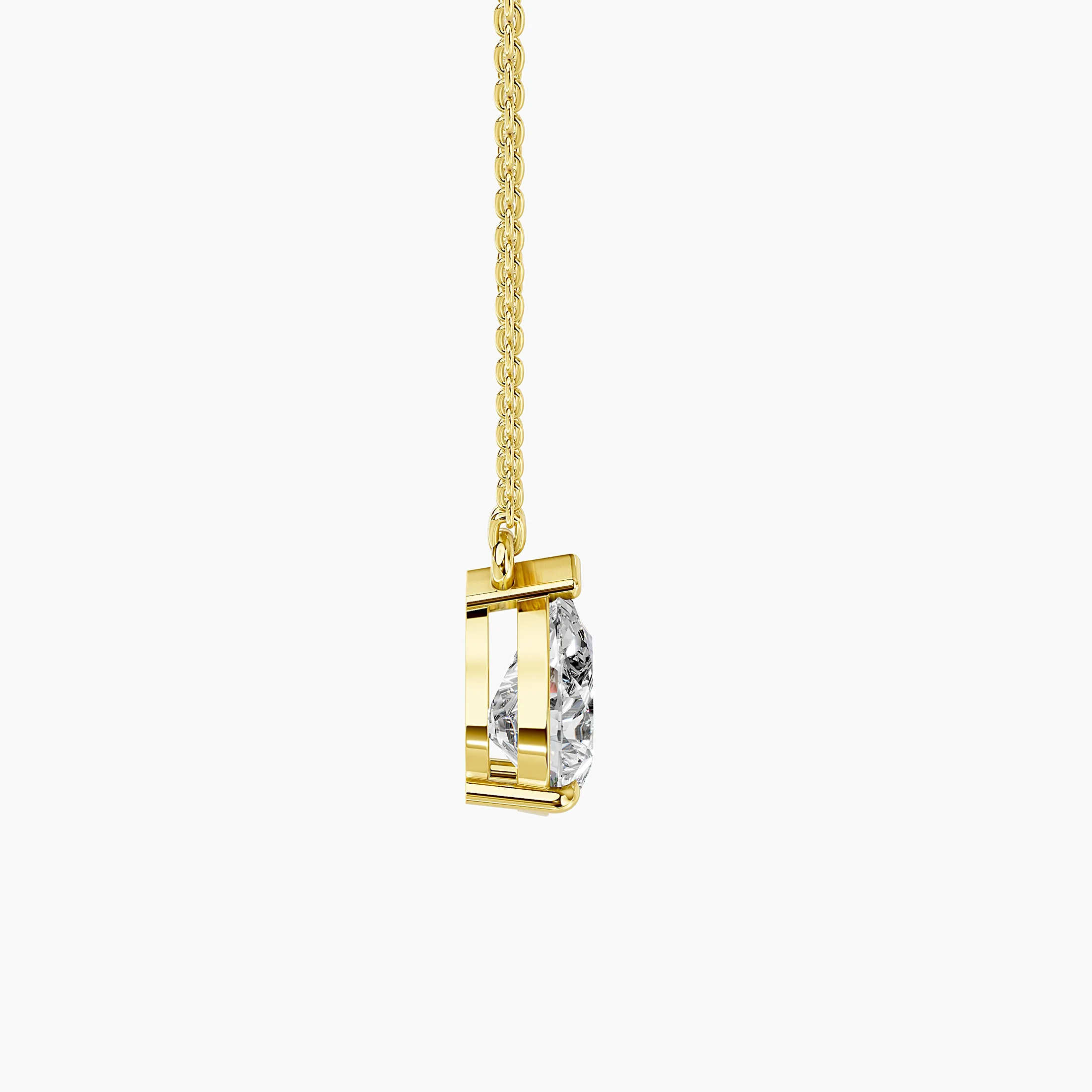 Pear Crest Diamond Pendant