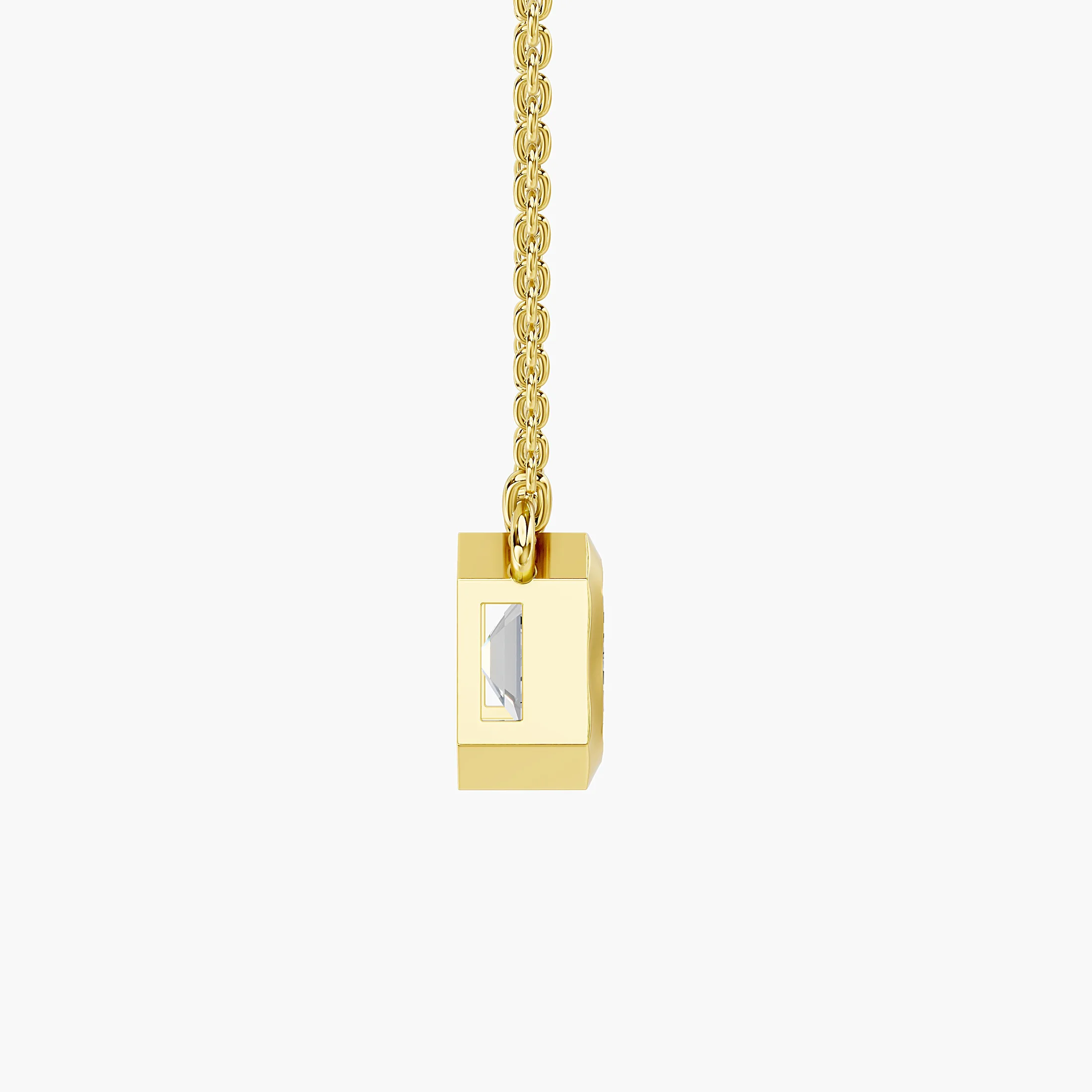 Emerald Horizon Diamond Pendant