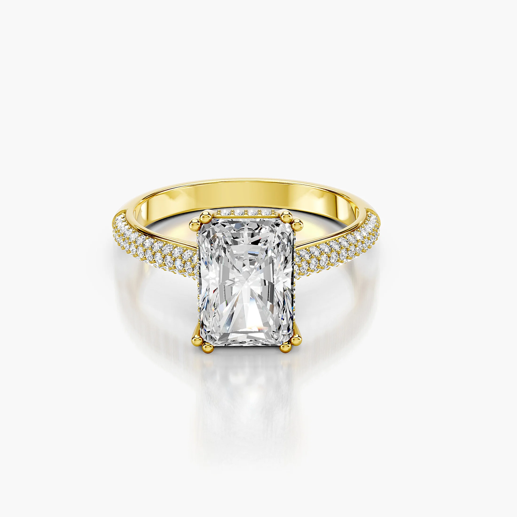 Seraphine Radiant Pavé Diamond Ring