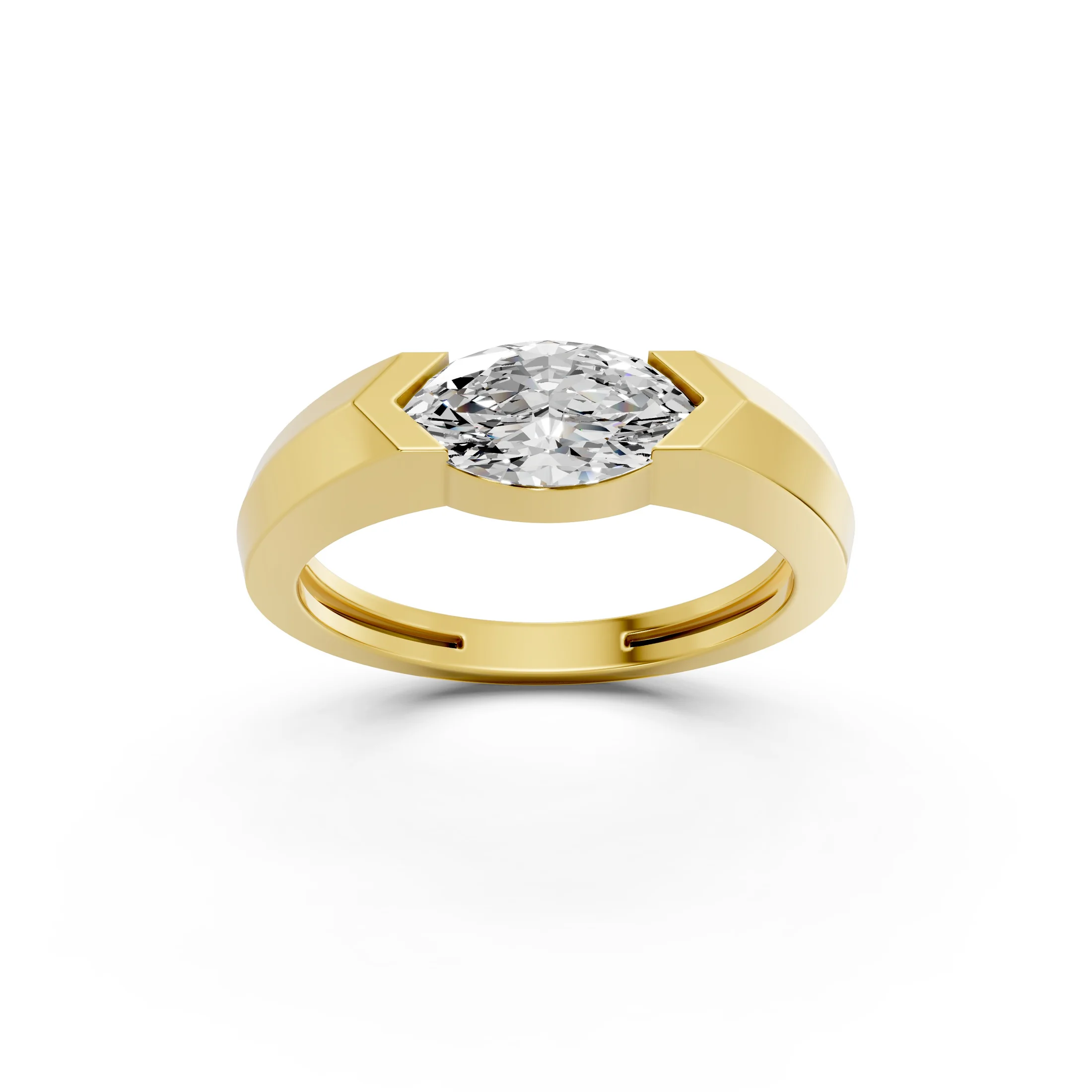 Solvienne East-West Marquise Diamond Ring
