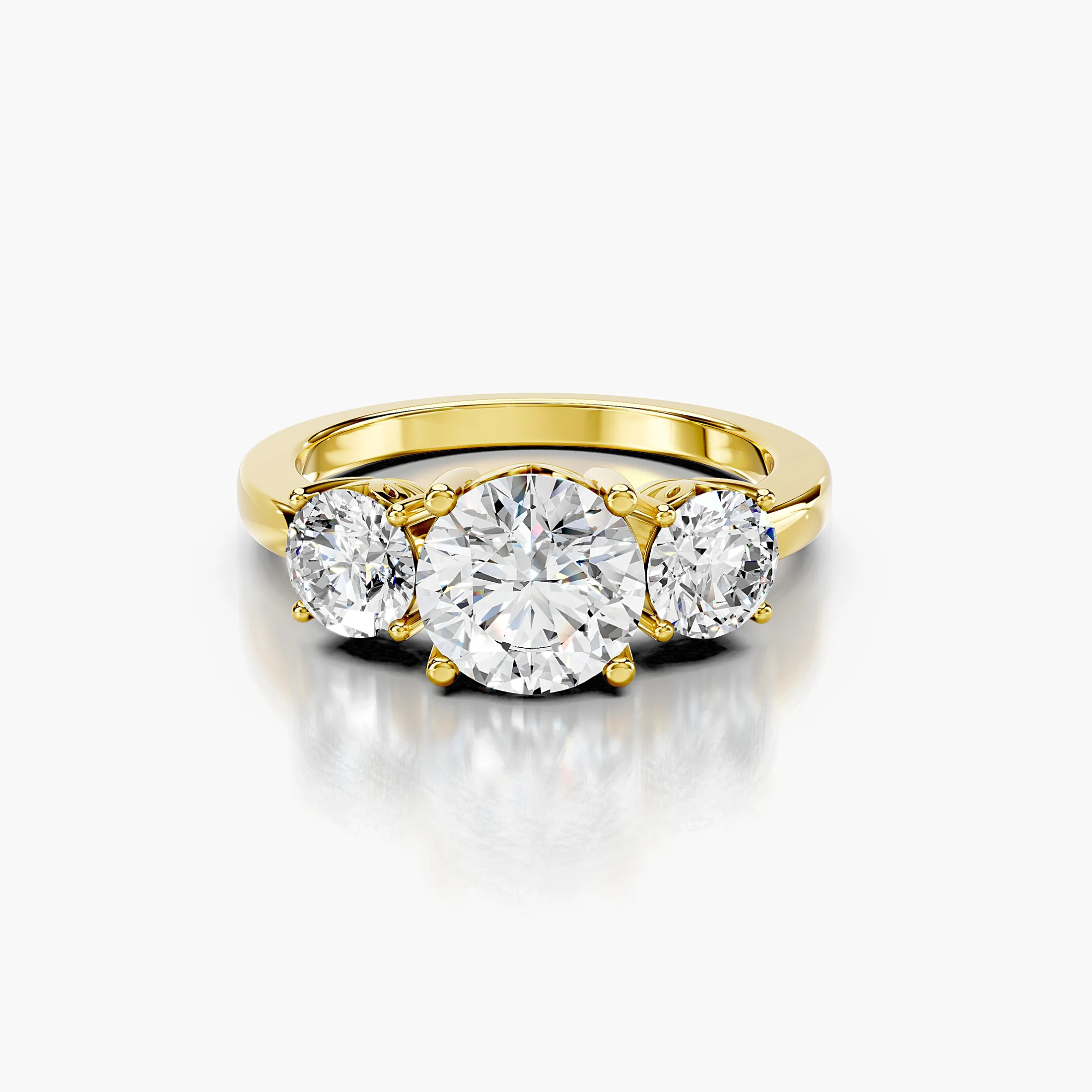 Trivelle Three-Stone Diamond Ring