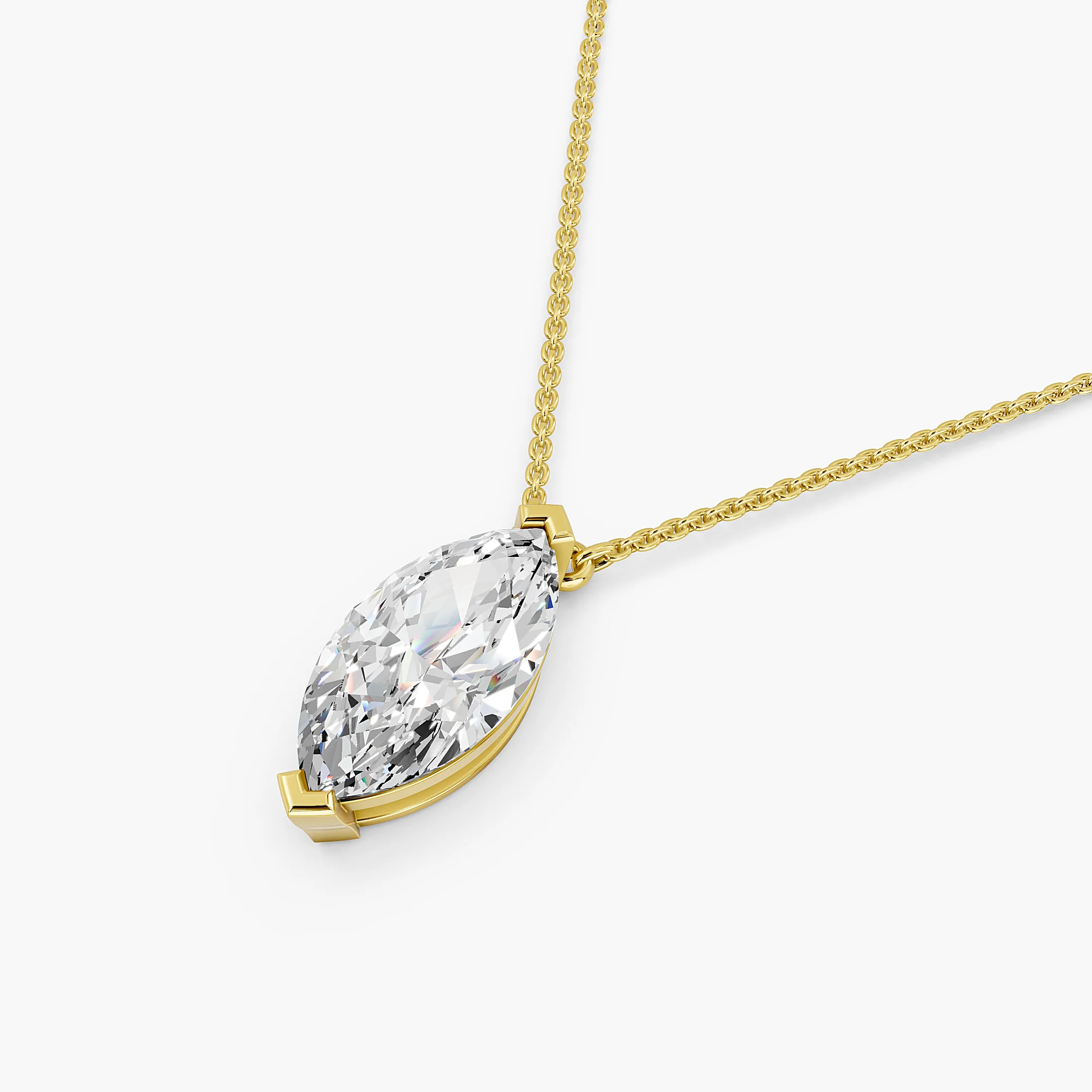 Marquise Pinnacle Diamond Pendant