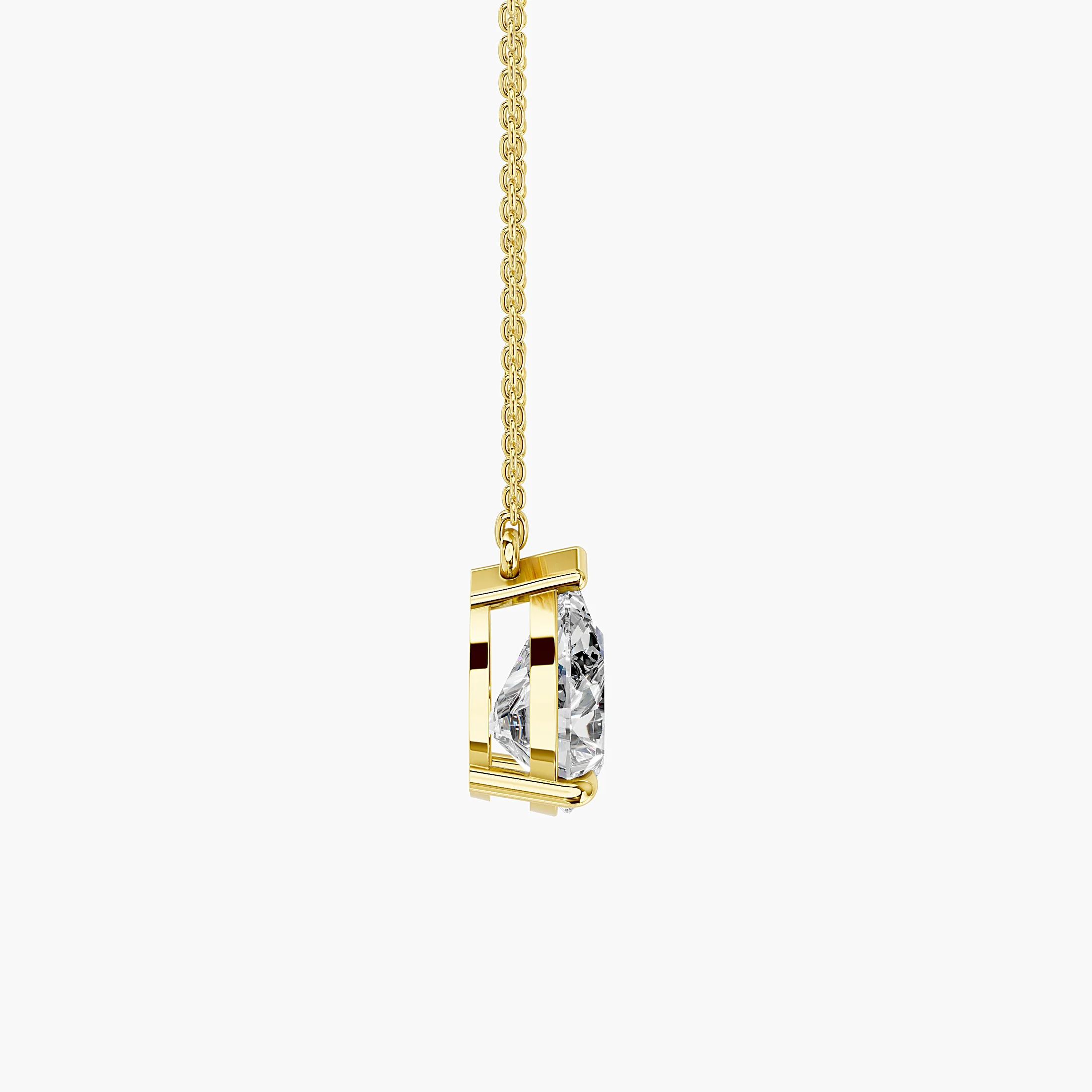 Pear Meridian Diamond Pendant