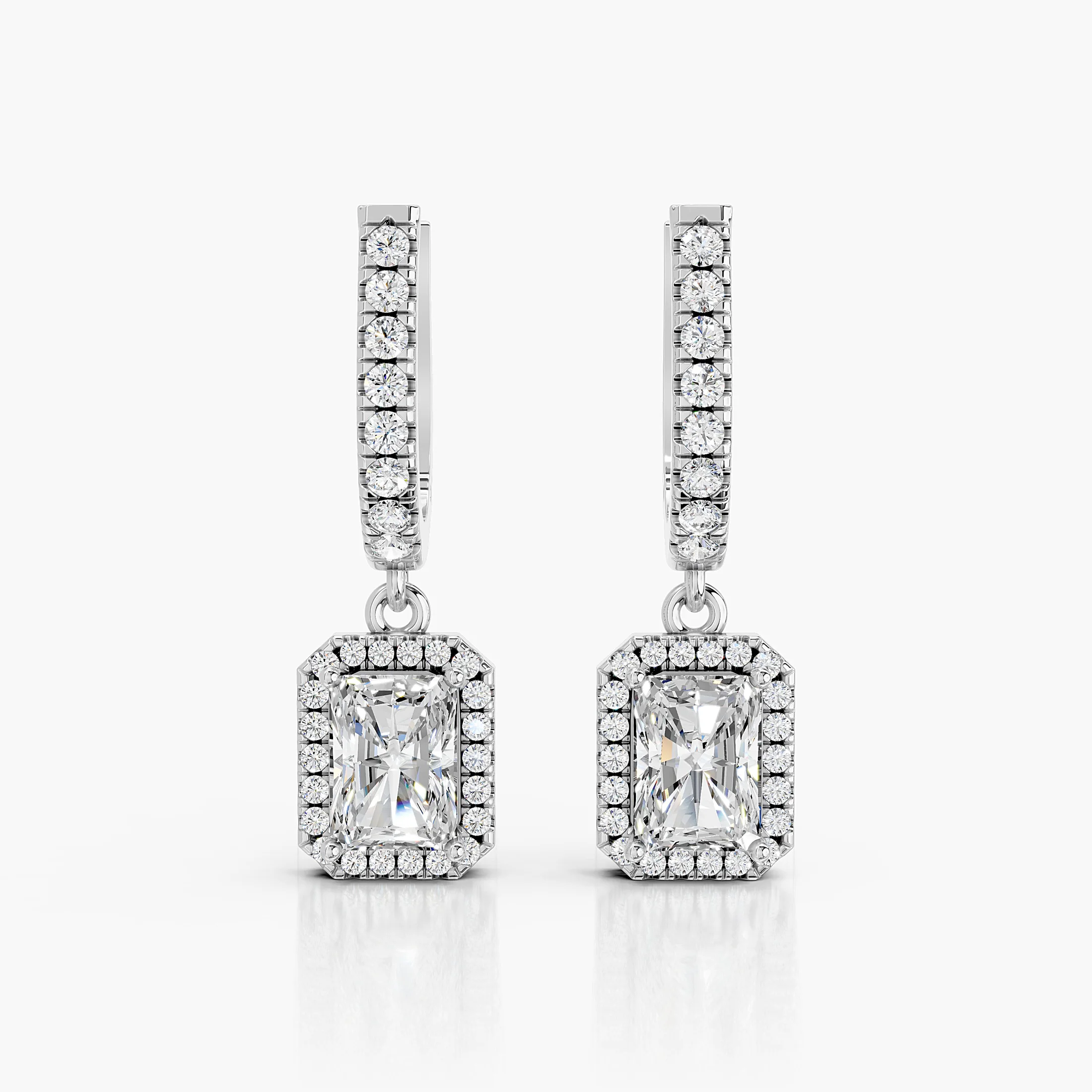 Radiant Halo Drops jewellery