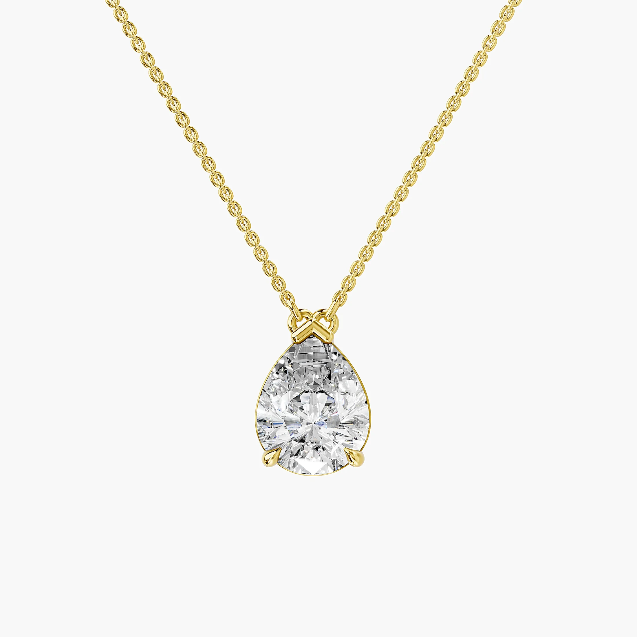 Pear Meridian Diamond Pendant