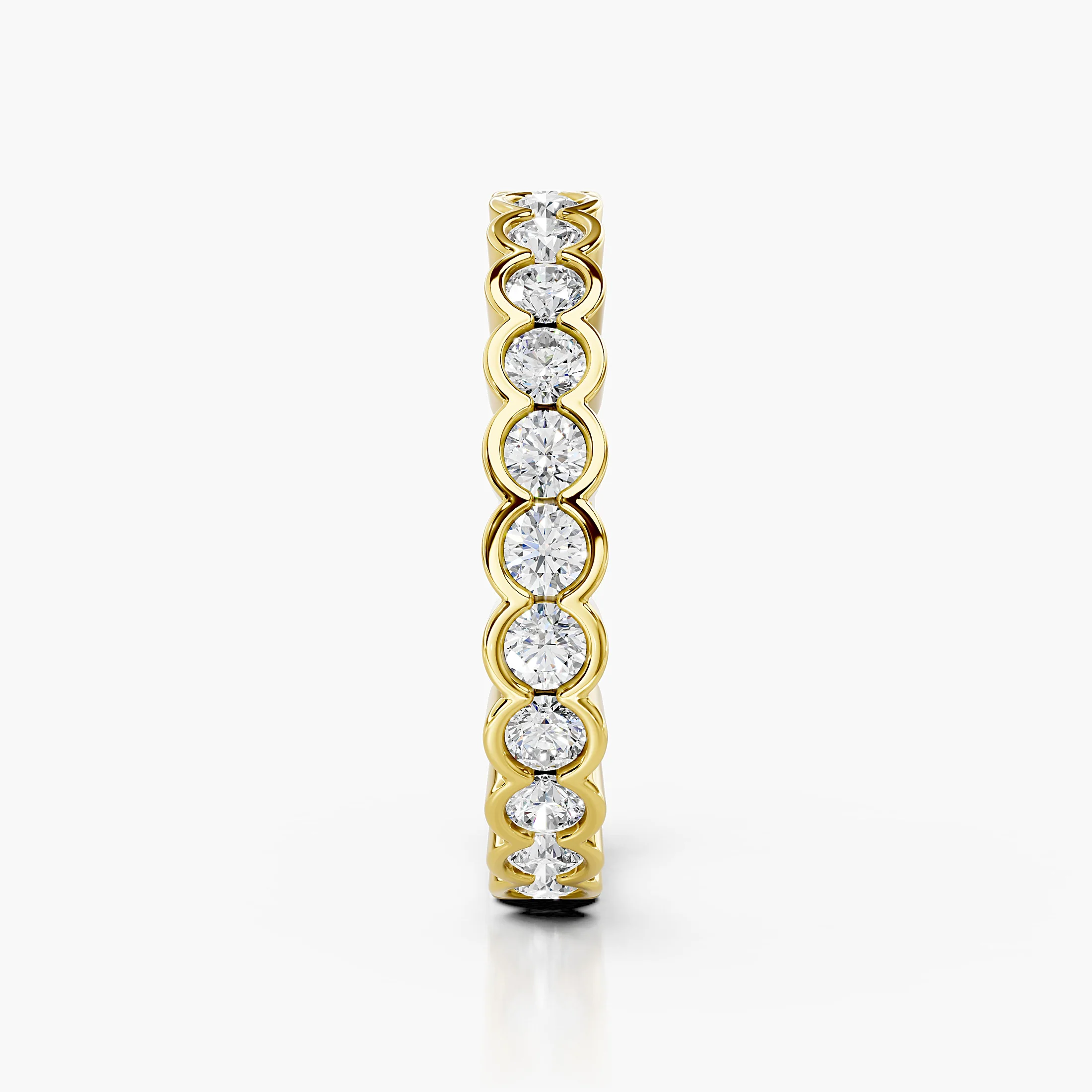 Aurelia Scalloped Diamond Eternity Ring