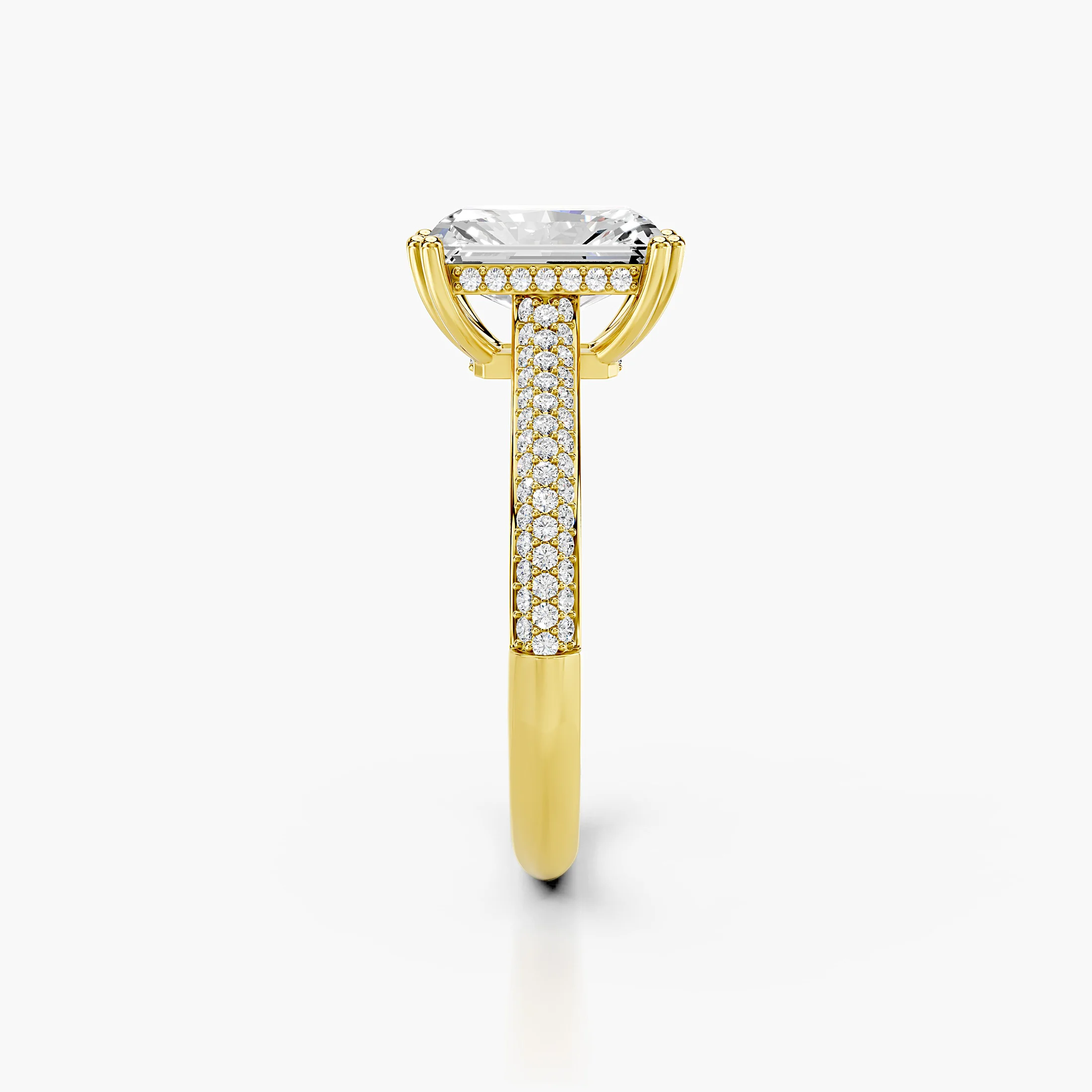 Seraphine Radiant Pavé Diamond Ring
