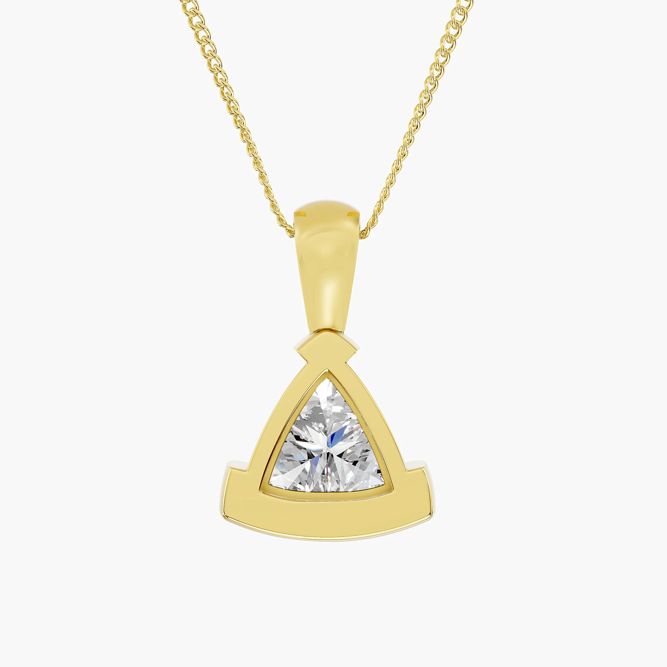 Trillion Diamond Solitaire Pendant