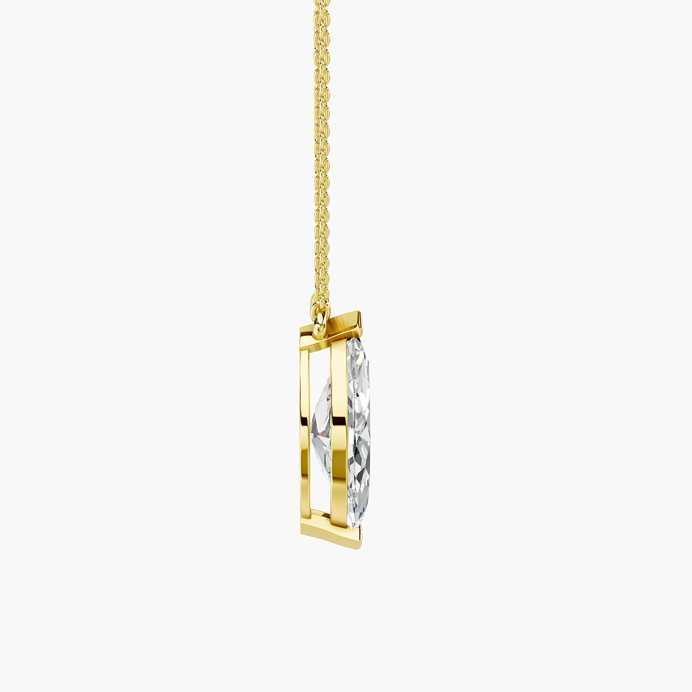 Marquise Pinnacle Diamond Pendant
