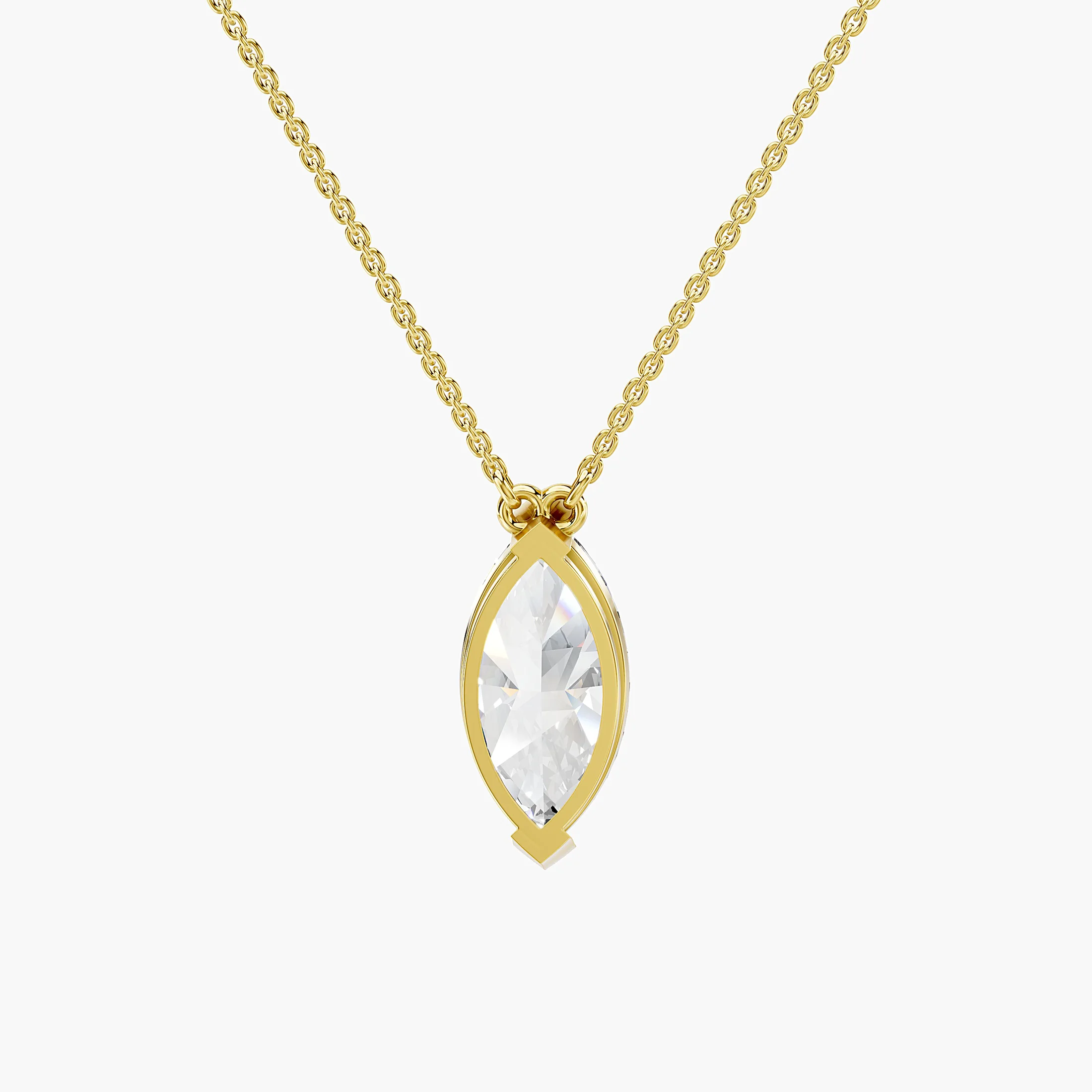 Marquise Pinnacle Diamond Pendant