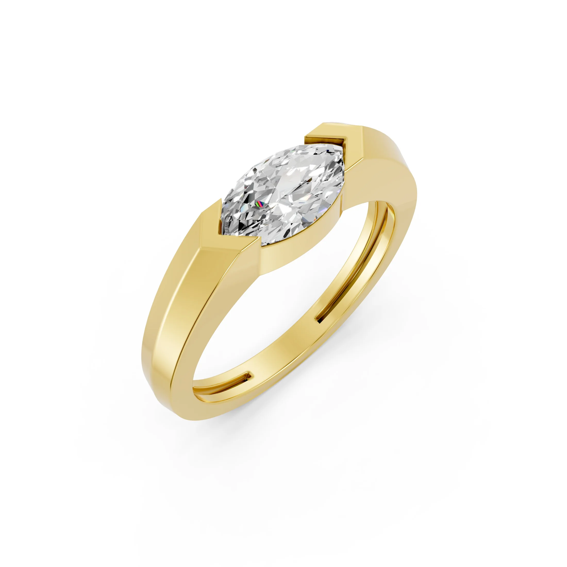 Solvienne East-West Marquise Diamond Ring