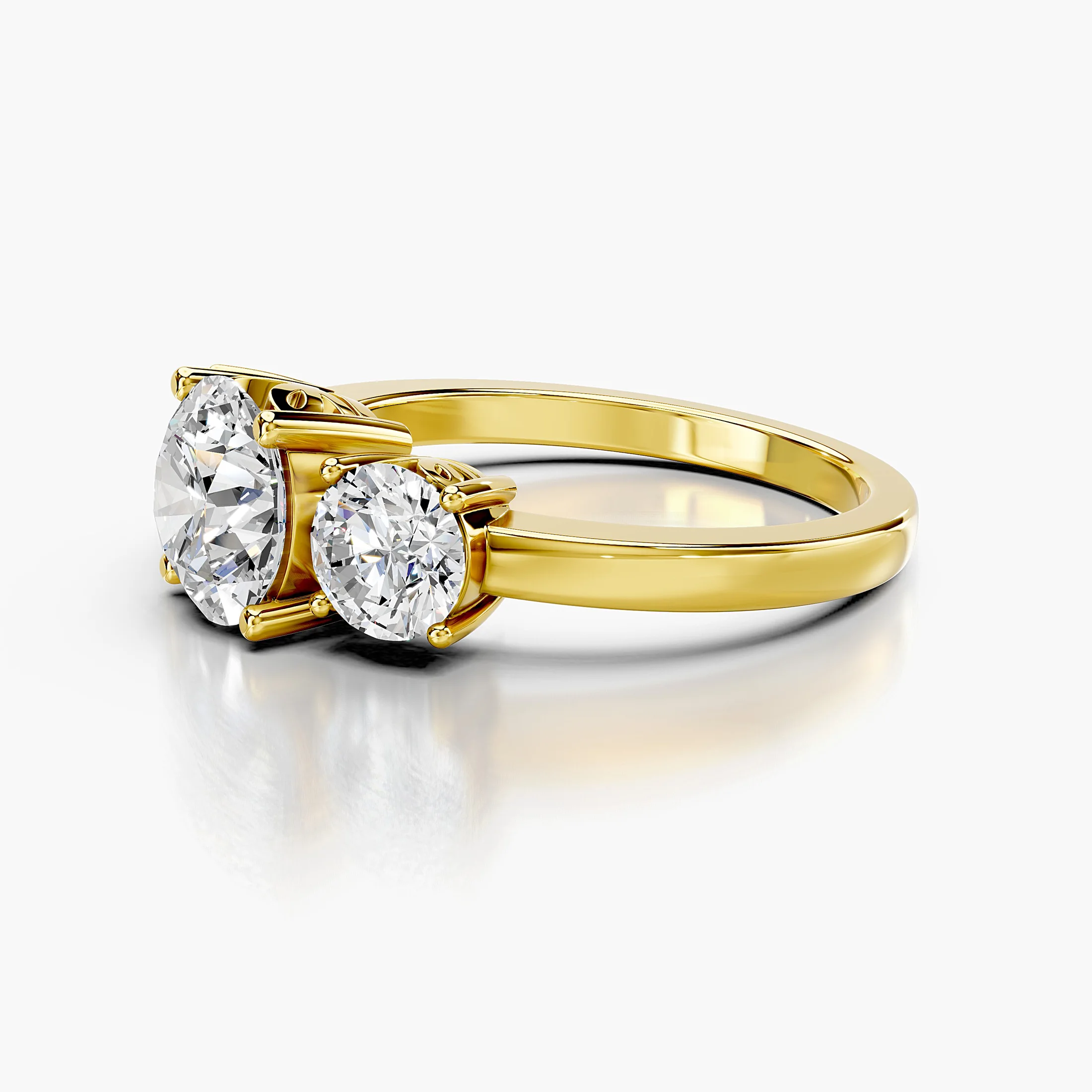 Trivelle Three-Stone Diamond Ring
