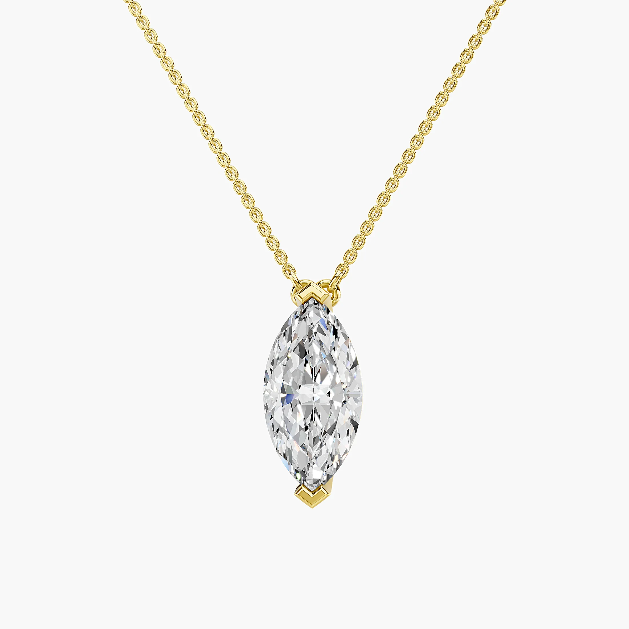 Marquise Pinnacle Diamond Pendant