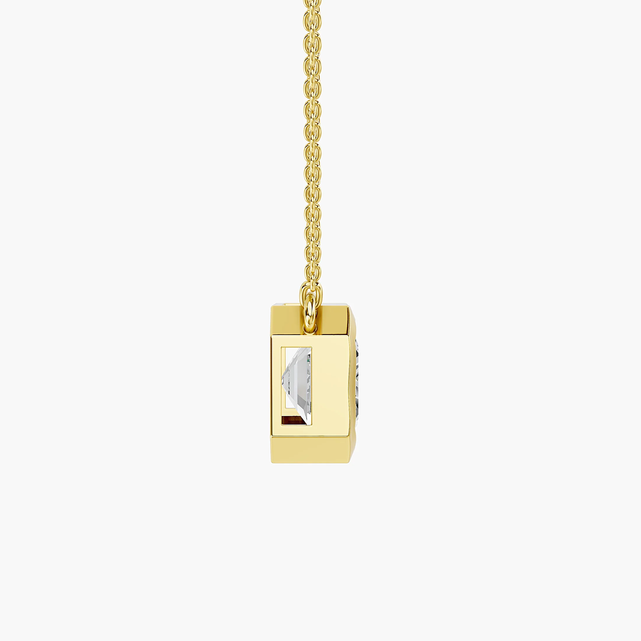 Emerald Horizon Diamond Pendant