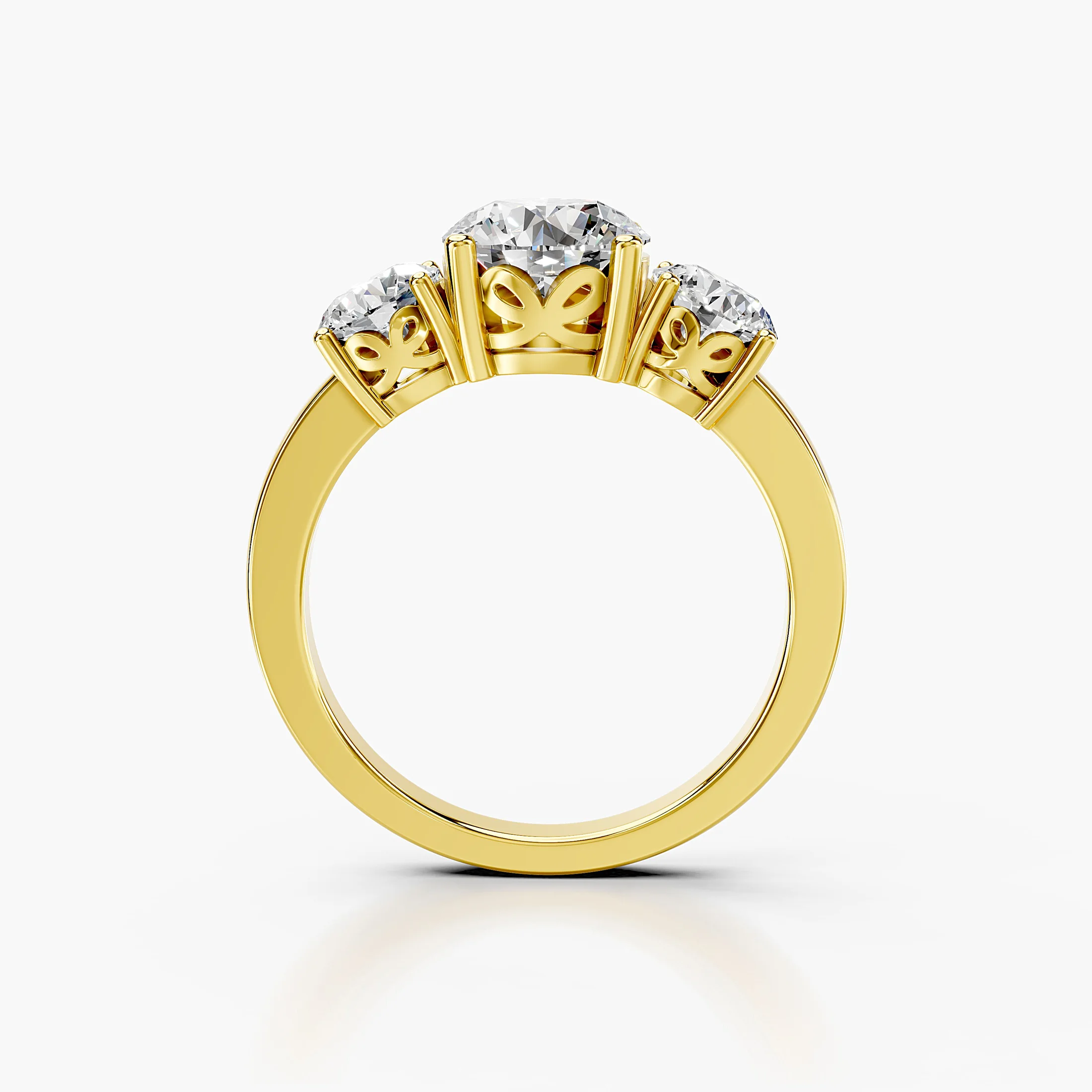 Trivelle Three-Stone Diamond Ring