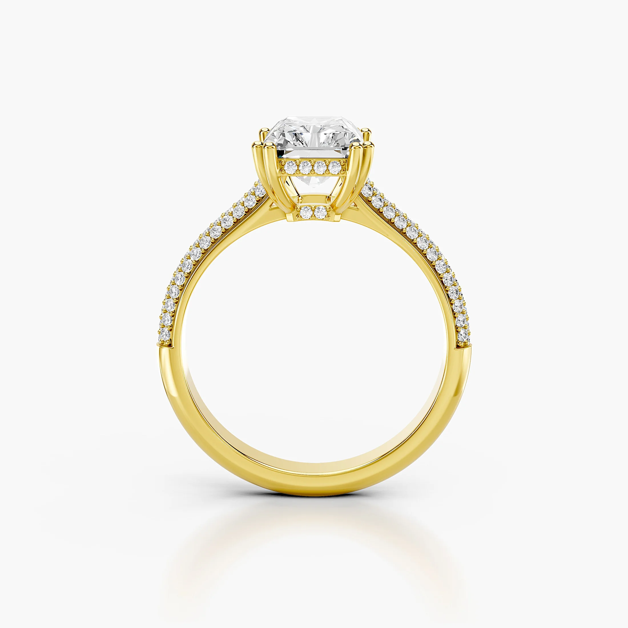 Seraphine Radiant Pavé Diamond Ring